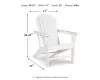 Ashley Furniture P011-898 Ashley Furniture P011-898 Sundown Treasure - Adirondack Chair - White