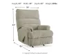 Ashley Furniture 4660425 Ashley Furniture 4660425 Man Fort - Rocker Recliner - Beige