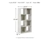 Ashley Furniture EA1811-4X2 Paxberry - Eight Cube Organizer - Whitewash