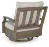 Ashley Furniture P701-821 Rainier Ranch - Swivel Glider Chair With Cushion - Brown / Beige
