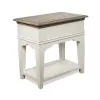 Riverside Furniture 59513 Riverside Furniture 59513 Myra - Chairside Table - Natural / Paperwhite
