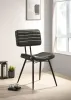 CoasterEssence 110652 Misty - Leather Upholstered Dining Chair (Set of 2) - Espresso