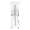 CoasterEssence 101064 Adolfo - Rectangular 2-Tier Home Bar Table - White High Gloss