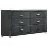 CoasterEveryday 223381Q-S4 Melody - 4 Piece Queen Bedroom Set - Gray