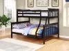 CoasterEveryday 460259 Chapman - Wood Twin Over Full Bunk Bed - Black