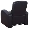 CoasterEssence 600001 Cyrus - Upholstered Track Arm Recliner - Black