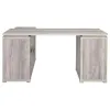 CoasterEveryday 801516 Yvette - 3-Drawer L-Shape Computer Desk - Gray Driftwood