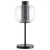 Coaster Fine Furniture 920211 Ingrid - Glass Shade Bedside Table Lamp - Black