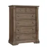 Samuel Lawrence Furniture S958-040 Lawson's Creek - 5-Drawer Chest - Dark Brown