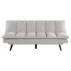 Coaster Fine Furniture 360017 Laredo - Upholstered Tufted Convertible Sofa Bed - Light Gray