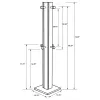 Coaster Fine Furniture 983281 Rikkie - Coat Rack And Mirror - Walnut