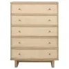 Coaster Fine Furniture 225045 Kailani - 5-Drawer Bedroom Chest Of Drawers - Beige Oak