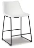 Ashley Furniture D372-724 Ashley Furniture D372-724 Centiar - Upholstered Barstool (Set of 2) - White
