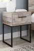 Ashley Furniture EB2320-291 Neilsville - One Drawer Night Stand - Vinyl-Wrapped - Whitewash