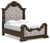 Ashley Furniture B947B2 Ashley Furniture B947B2 Maylee - Queen Upholstered Bed - Dark Brown
