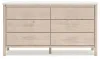 Ashley Furniture B2615-231 Cadmori - Six Drawer Dresser - Two-Tone
