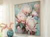 Ashley Furniture A8000440 Parryville - Wall Art - Aqua / Pink