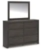 Ashley Furniture PCB3370B1 Fraluna - Dresser And Mirror - Charcoal