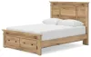 Ashley Furniture PCB1170B4 Ashley Furniture PCB1170B4 Makidern - Queen Panel Storage Bed With Storage Footboard - Tan