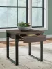 Ashley Furniture T318-2 Wickman Falls - Square End Table - Dark Brown