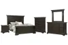Pulaski Furniture P012-BR-K3-KIT5 Pulaski Furniture P012-BR-K3-KIT5 Caldwell - King Panel Bed, 2 Nightstands, Drawer Dresser With Mirror And Drawer Chest - Smoked Molasses