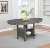 CoasterEveryday 108211 Lavon - Oval Extension Leaf Dining Table - Medium Gray