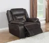 CoasterEveryday 651356 Greer - Upholstered Swivel Glider Recliner Chair - Brown