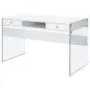 CoasterEveryday 800829 Dobrev - 2-Drawer Writing Desk - White High Gloss