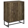 CoasterEveryday 959639 Carolyn - 2 Door Engineered Accent Wood Cabinet - Rustic Oak