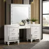 New Classic 02-9698W-VM New Classic 02-9698W-VM Valentino - Vanity Table & Mirror - White