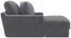 Jackson Furniture Industries 344519-2062/28-2063/28 Jackson Furniture Industries 344519-2062/28-2063/28 Cozy - Chaise With USB - Gunmetal