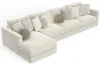 Jackson Furniture Industries 2235/75/31/37/4-16 Jackson Furniture Industries 2235/75/31/37/4-16 Ritzy - 4 Piece Modular Sectional (LSF Chaise) - Bone