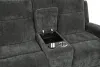 Coaster Fine Furniture 610154P-S3 Kennett - 3 Piece Chenille Power Reclining Sofa Set - Dark Gray