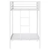 Coaster Fine Furniture 460361WHT Alevera - Metal Twin Over Twin Bunk Bed With Ladder - White