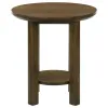 Coaster Fine Furniture 706308-S3 Ottowa - 3 Piece Round Wood Coffee Table Set - Brown
