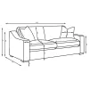 Coaster Fine Furniture 552091-S2 Ashlyn - 2 Piece Upholstered Track Arm Sofa Set - Sand