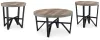 Ashley Furniture T235-13 Deanlee - Occasional Table Set (Set of 3) - Grayish Brown / Black