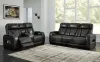 Ashley Furniture U27106/15/18 Boyington - 2 Pc. - Power Reclining Sofa And Loveseat - Black