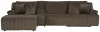 Ashley Furniture 92705S14 Ashley Furniture 92705S14 Top Tier - 4-Piece Reclining Sectional With Laf Press Back Chaise, Armless Chair And Storage Console - Chocolate