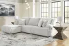 Ashley Furniture 92706S7 Ashley Furniture 92706S7 Top Tier - 3-Piece Reclining Sectional Sofa With Laf Press Back Chaise - Alloy