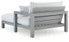 Ashley Furniture PCP695-815 Hurley Park - Chaise Lounge With Cushion - Gray