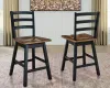 Ashley Furniture D634-224 Ashley Furniture D634-224 Wildenauer - Swivel Stool (Set of 2) - Brown / Black