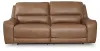 Ashley Furniture PCU6260647 DeepWakes - 2 Seat Power Reclining Sofa Adjustable Headrest - Caramel