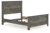 Ashley Furniture B4480/21/26/57/54/96/92(2) Ashley Furniture B4480/21/26/57/54/96/92(2) Frandern - 7 Pc. - Dresser, Mirror, Queen Panel Bed, 2 Nightstands - Black / Gray