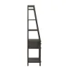 Liberty Furniture 406-HO201 Modern Farmhouse - Leaning Bookcase - Dusty Charcoal