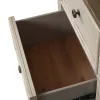 Liberty Furniture 824-BR63 Heartland - 2 Drawer Nightstand With Charging Station - Antique White / Tobacco Tops