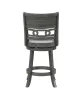 New Classic S1701-CS-GRY Gia - Swivel Counter Stool - Gray