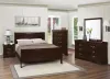 CoasterEveryday 202411Q-S4 Louis Philippe - 4 Piece Queen Bedroom Set - Cappuccino