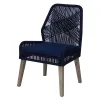 CoasterElevations 110034 Nakia - Woven Rope Dining Side Chairs (Set of 2) - Dark Navy