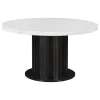 CoasterEssence 115490-S5S Sherry - 5 Piece Round Marble Top Dining Table Set - Sand